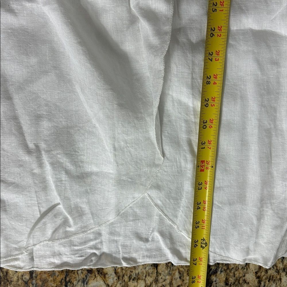 GAOS White Sleeveless Scoop Neck Pull On Relaxed Fit Tunic Dress Size M - Picture 7 of 7